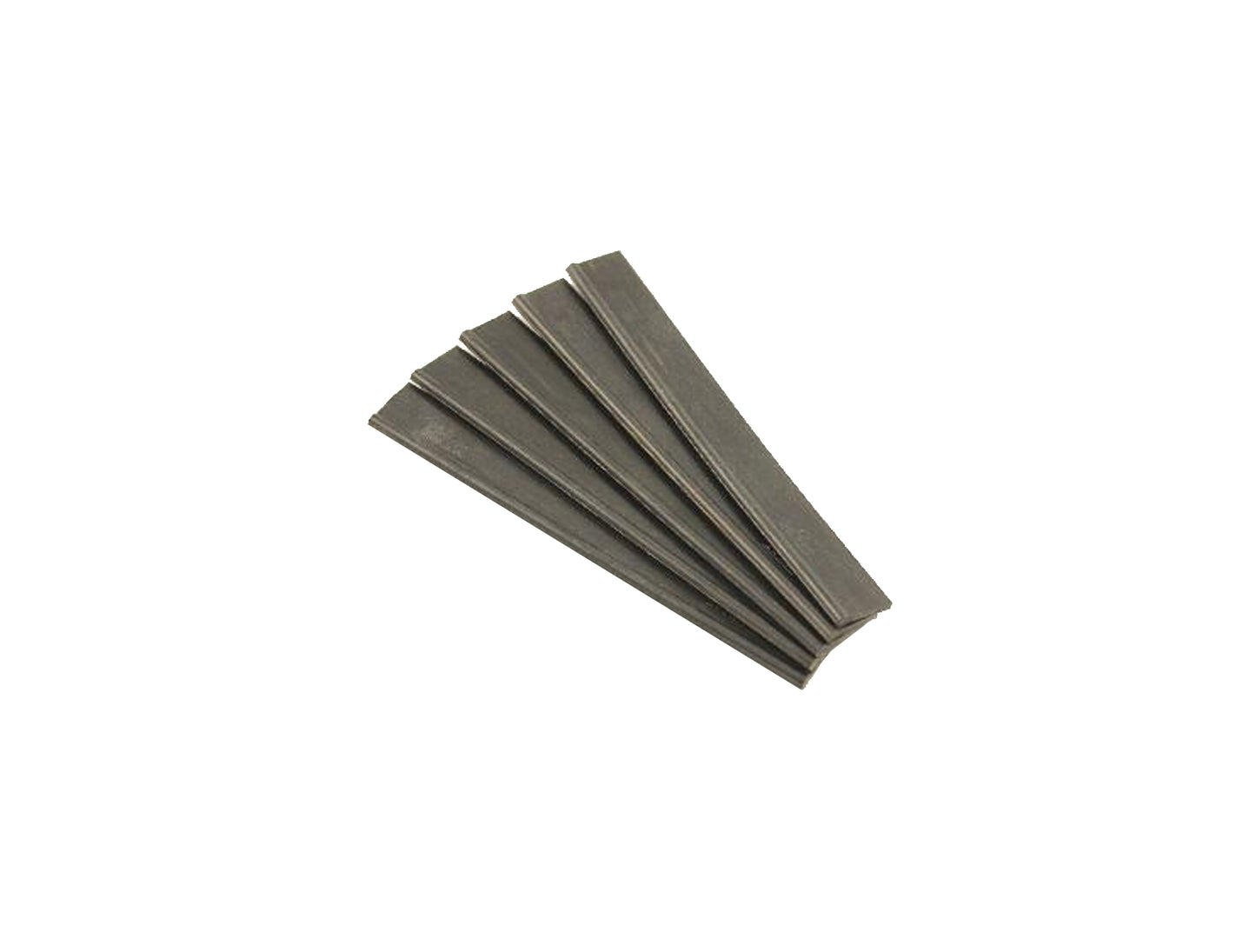 Black Soft Squeegee Repl. Rubber 150mm (6") pk/5