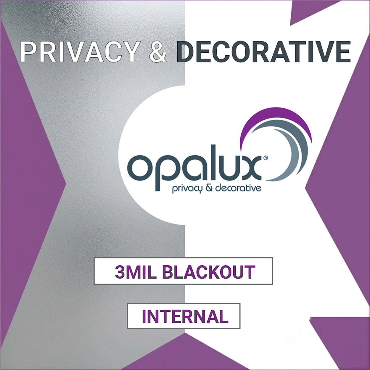 Opalux Opaque 3mil Blackout - PA-01BKO-i - Internal