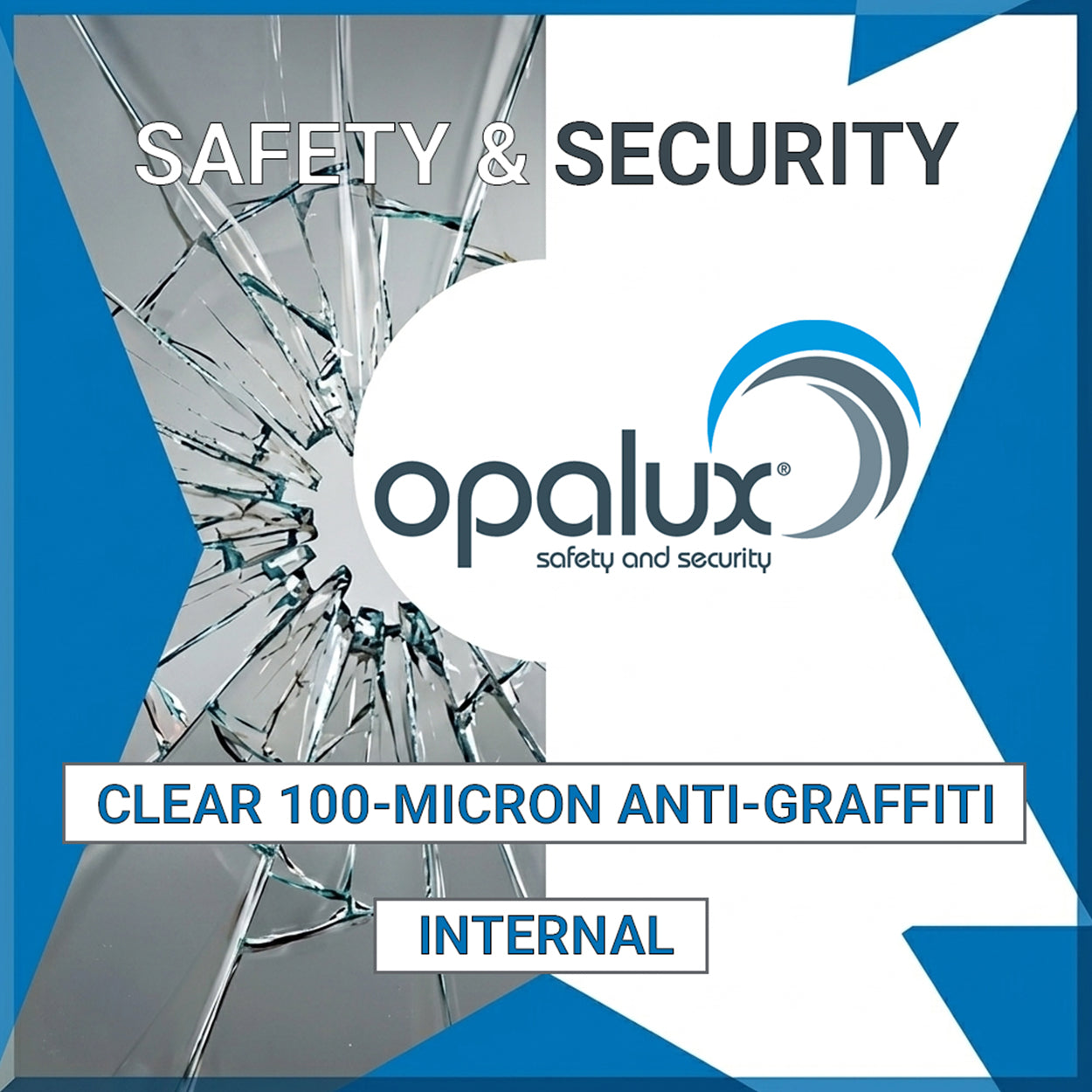 Opalux Clear 100-Micron Anti-Graffiti - ST-100CL-iGFSR - Internal