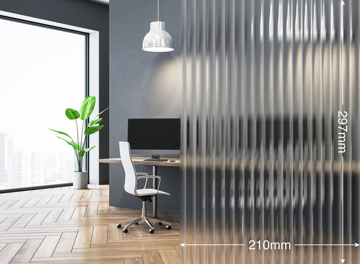 Opalux Patterned 15mm Seamless Reeded Glass Effect - REEDED-GLASS-SL15 - Internal