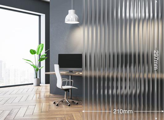Opalux Patterned 15mm Seamless Reeded Glass Effect - REEDED-GLASS-SL15 - Internal