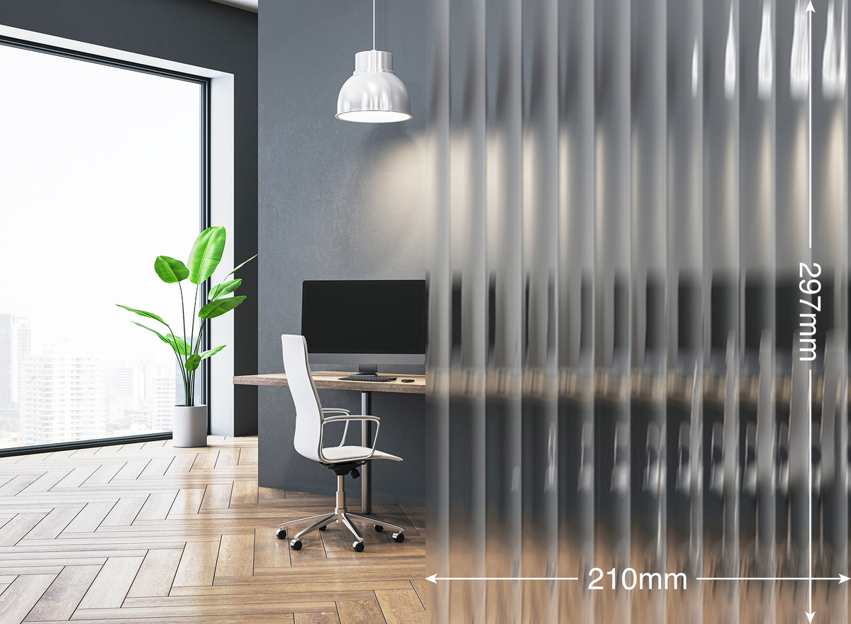 Opalux Patterned 25mm Seamless Reeded Glass Effect - REEDED-GLASS-SL25 - Internal