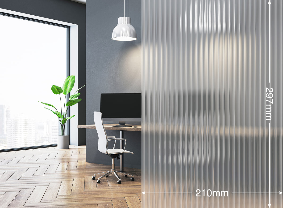 Opalux Patterned 6mm Seamless Reeded Glass Effect - Etch - REEDED-GLASS-SL6-ETCH - Internal