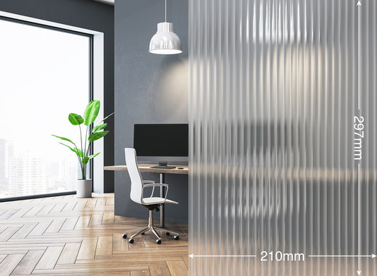 Opalux Patterned 6mm Seamless Reeded Glass Effect - Etch - REEDED-GLASS-SL6-ETCH - Internal