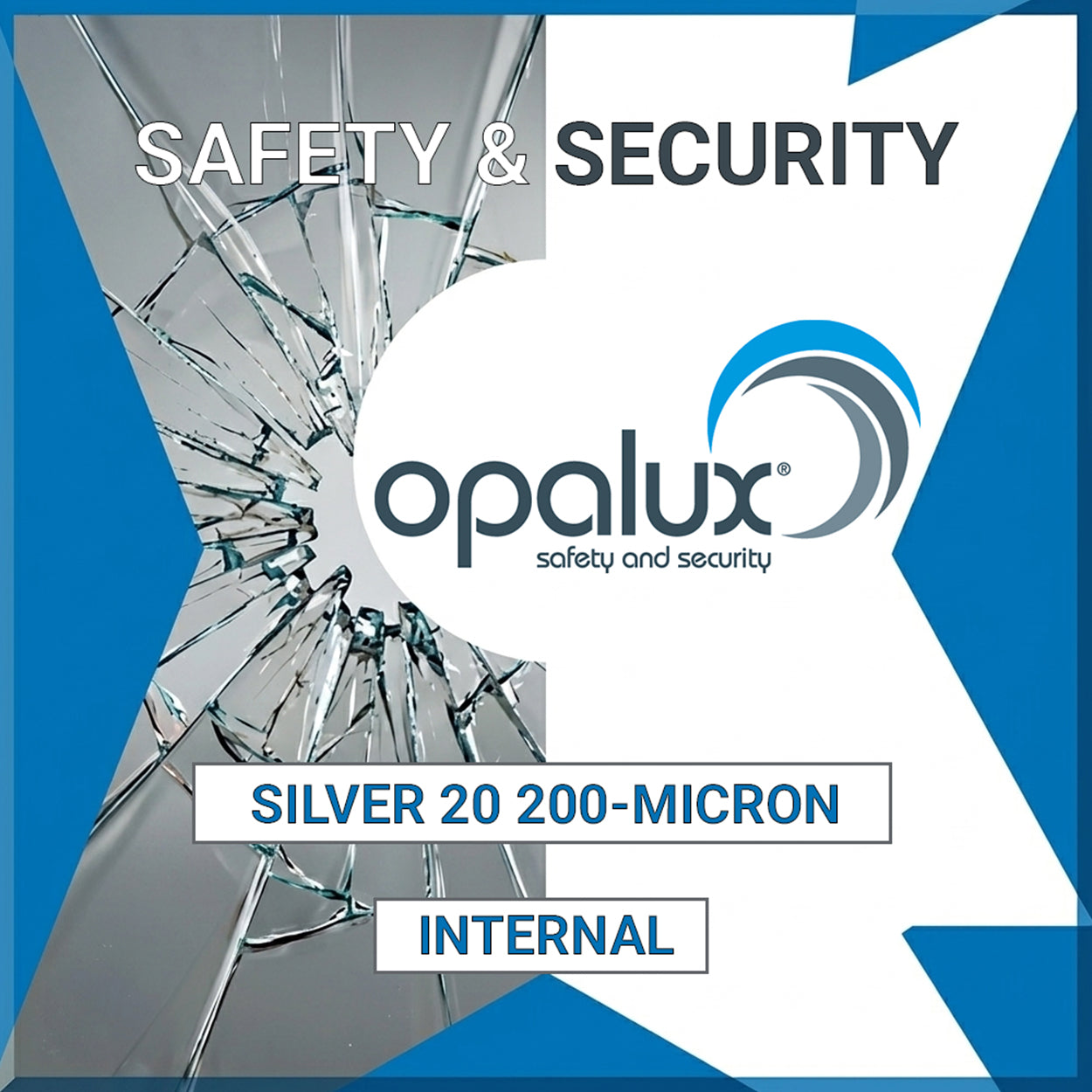 Opalux Reflective Silver 20 200-Micron - SA-20RS/200-iSR - Internal
